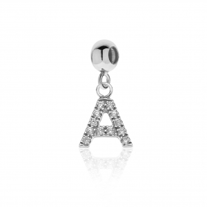 Silver pendant with Cubic Zirconia