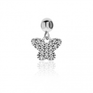 Silver pendant with Cubic Zirconia