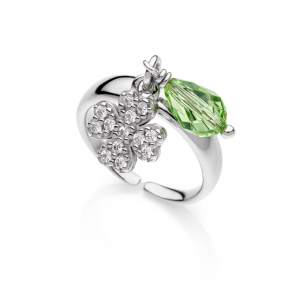 Silver ring with Cubic Zirconia