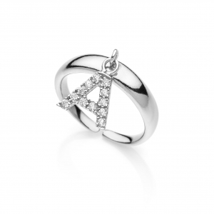 Anello in Argento con zirconi