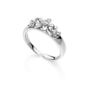 Anello in Argento con zirconi
