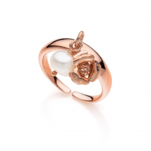 Anello in Argento con perle di fiume