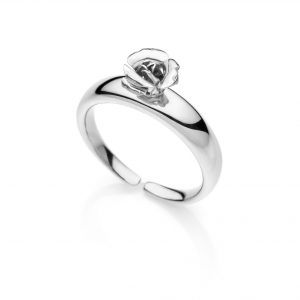 Anello in Argento con rosa