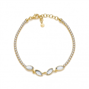 Bracciale in Argento con cristalli