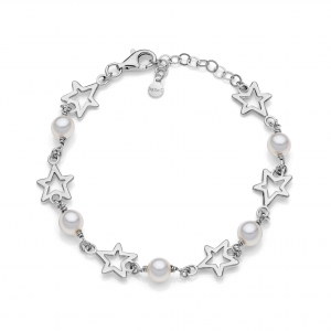 Bracciale in Argento con perle 