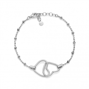 Bracciale in Argento con cuori