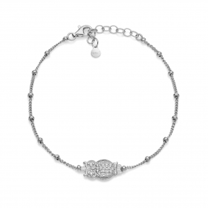 Silver bracelet with Cubic Zirconia